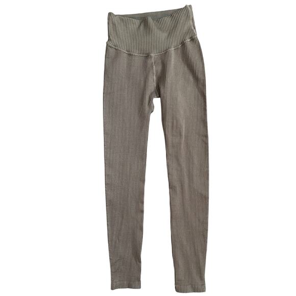 Good American Seamless‎ Chunky Rib Legging in Camel Size XS - Picture 4 of 10